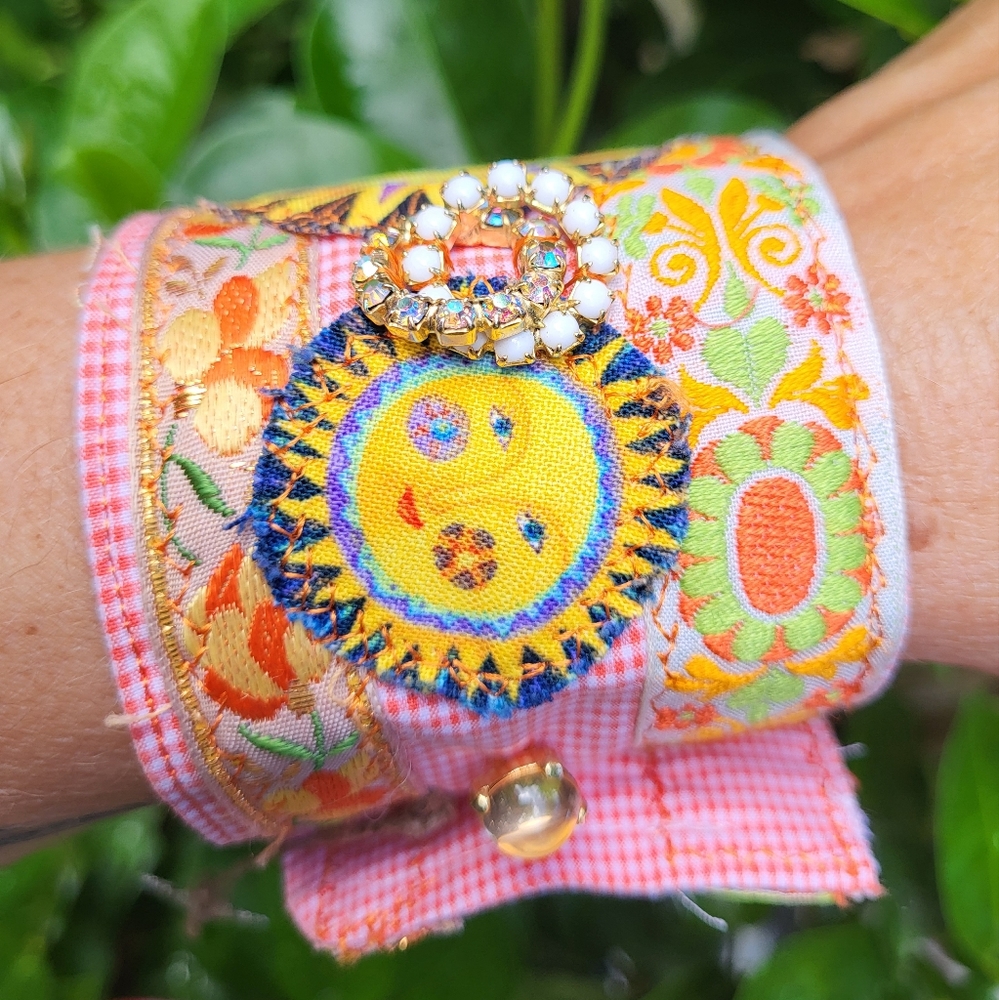 Happy Sun Boho Cuff Bracelet - Picture 2 of 10